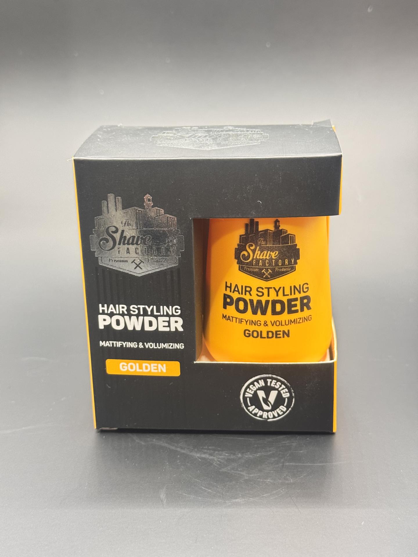Hair styling powder GOLDEN
